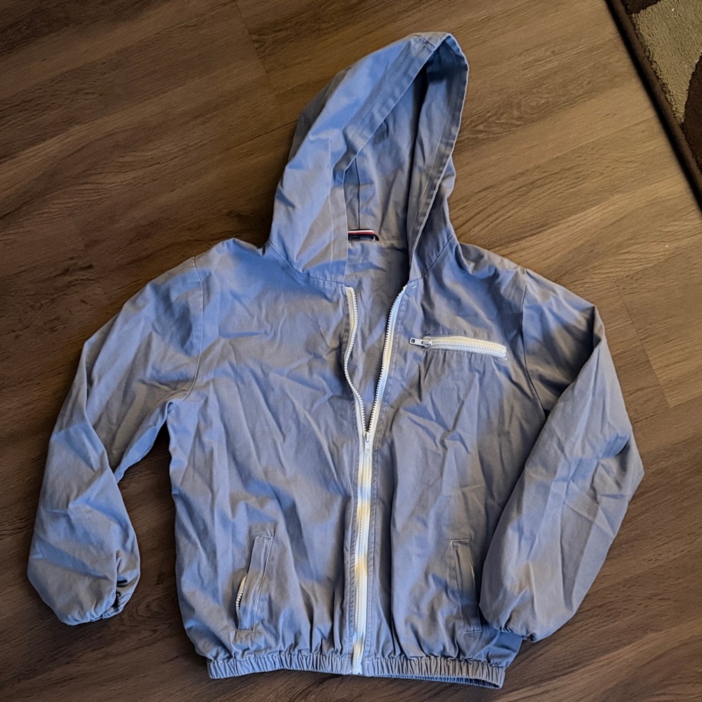 Brandy Light Blue Hooded Jacket